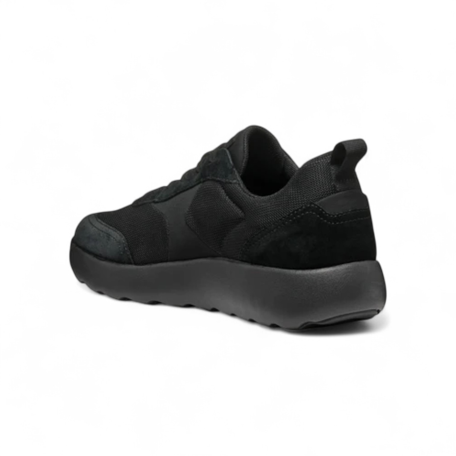 Geox Men's Black U Xtors D -Mesh + Suede Lace-Up Leather Sneaker – Image 3
