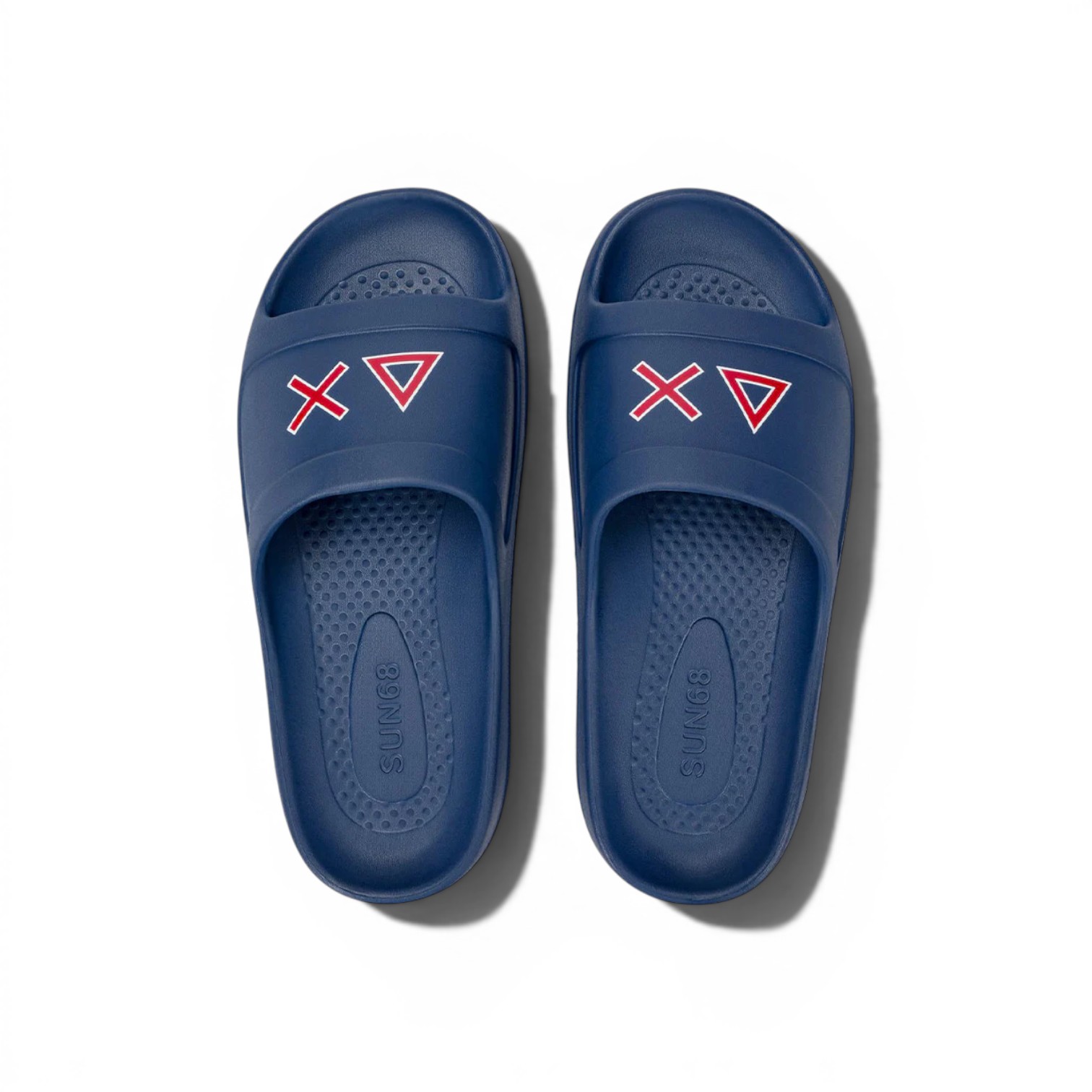 SUN68– slippers monoblock print logo – X36114-0710