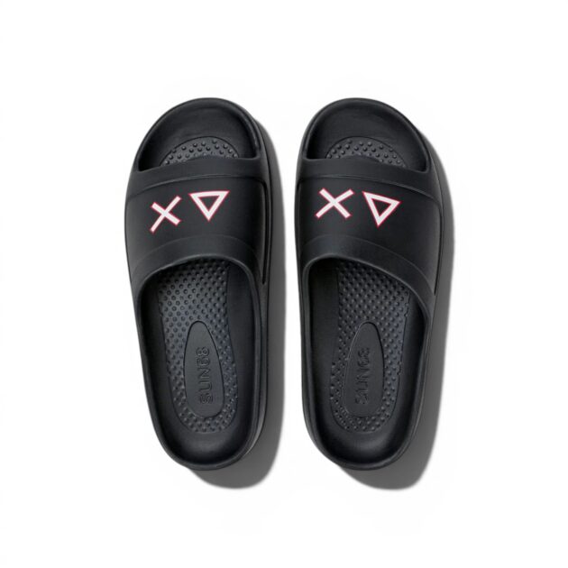 SUN68 slippers monoblock print logo – X36114-1110
