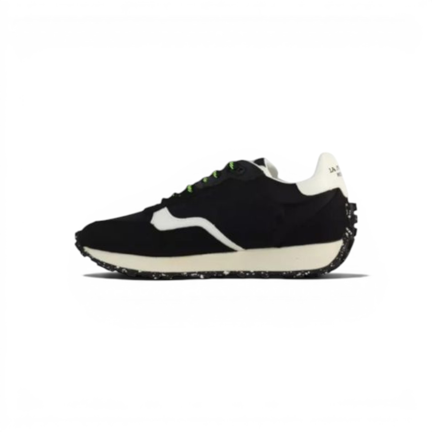 Chaussures LA MARTINA Homme Sneakers trendy NERO Tissu hommes basquettes REF: LFM231-030-4330 – Image 3